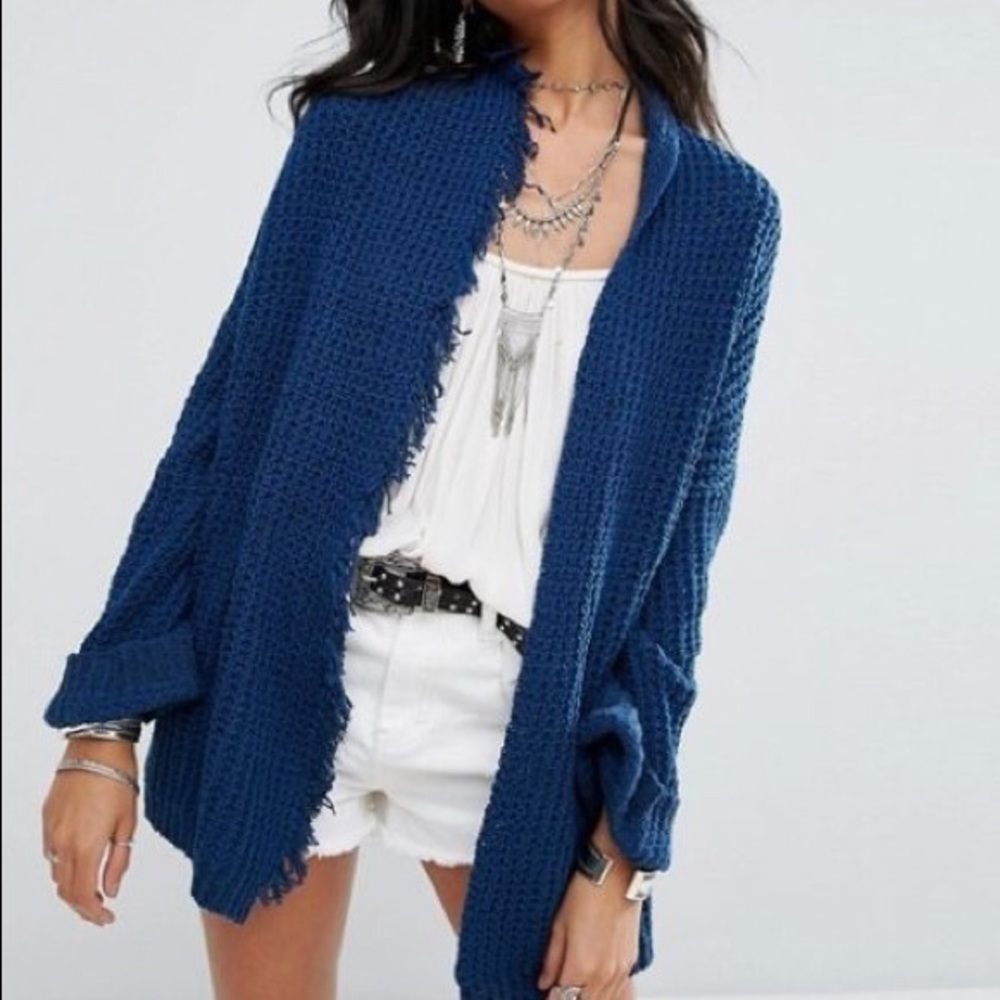 Free People Fringe Cardigan